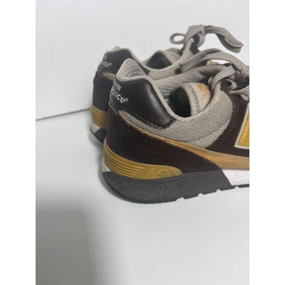 New Balance 675 Sneakers Low Profile Brown Yellow Streetwear 8 athletic sporty - Picture 3 of 8